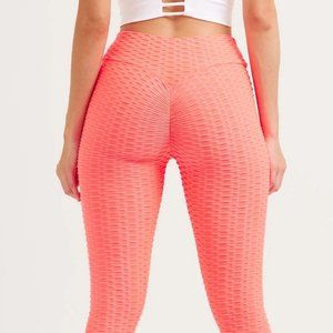 NWOT Lift Legging pink honeycomb leggings S small